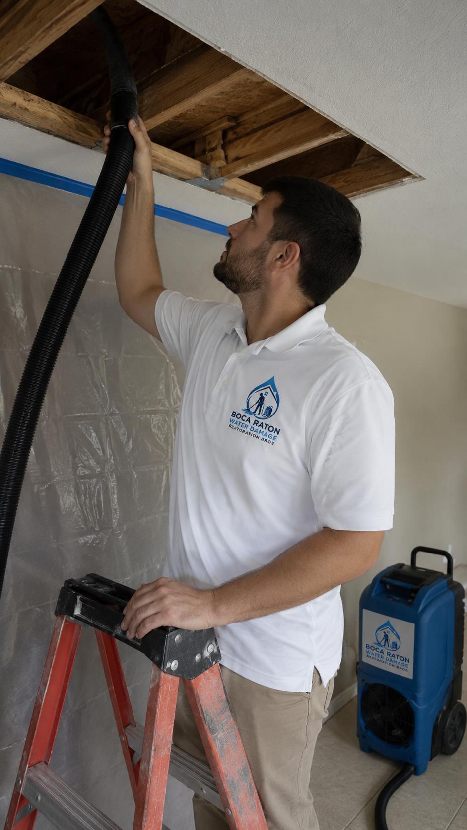 Ceiling leak inspection
