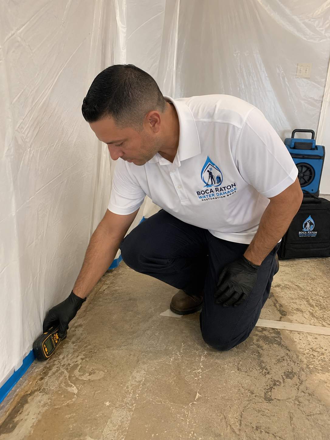 Floor moisture reading