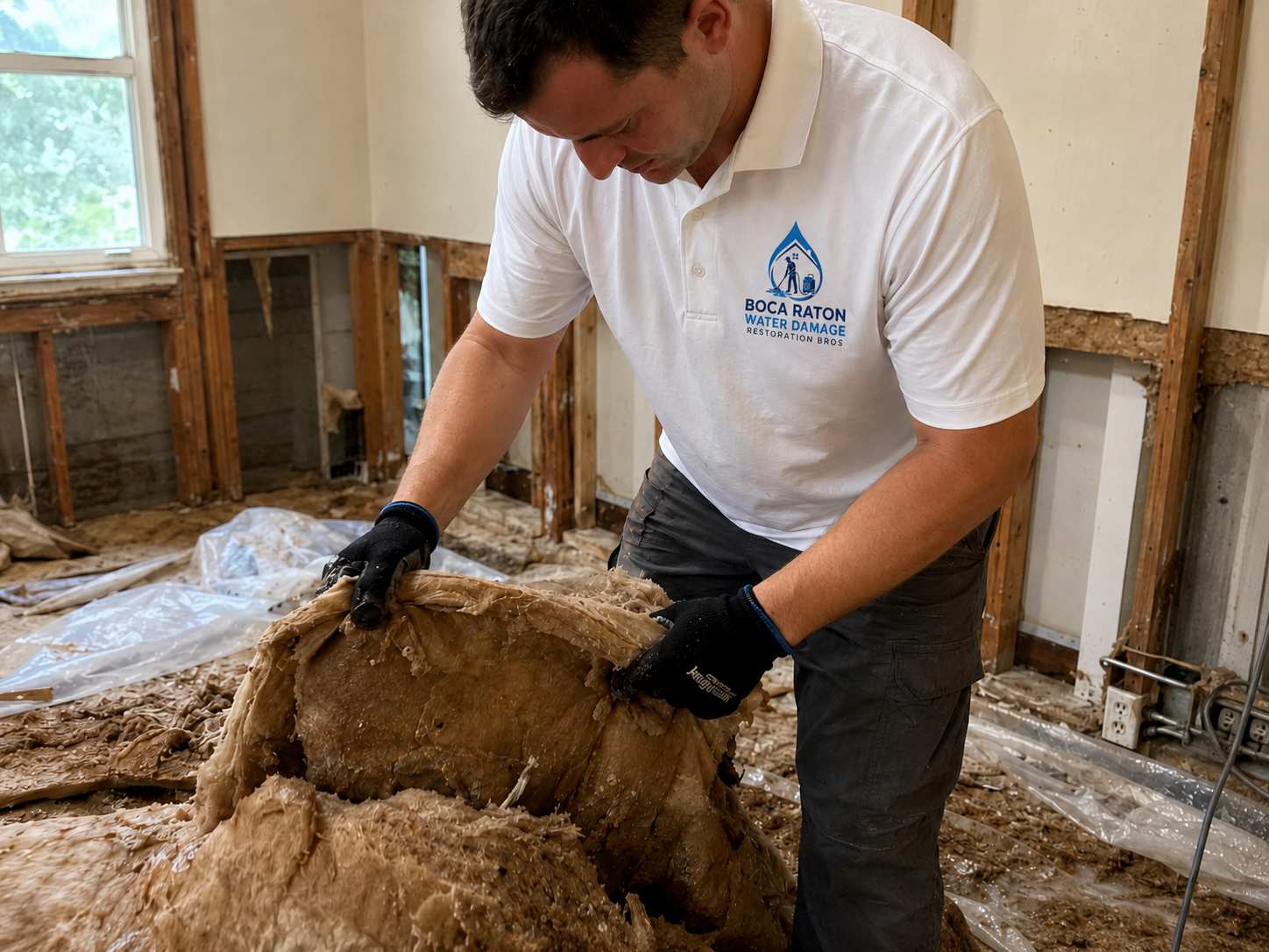 Wet insulation removal